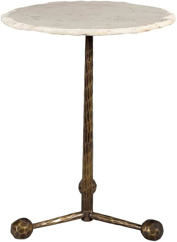 TOV Furniture Orbital White Marble Side Table | Amazon (US)