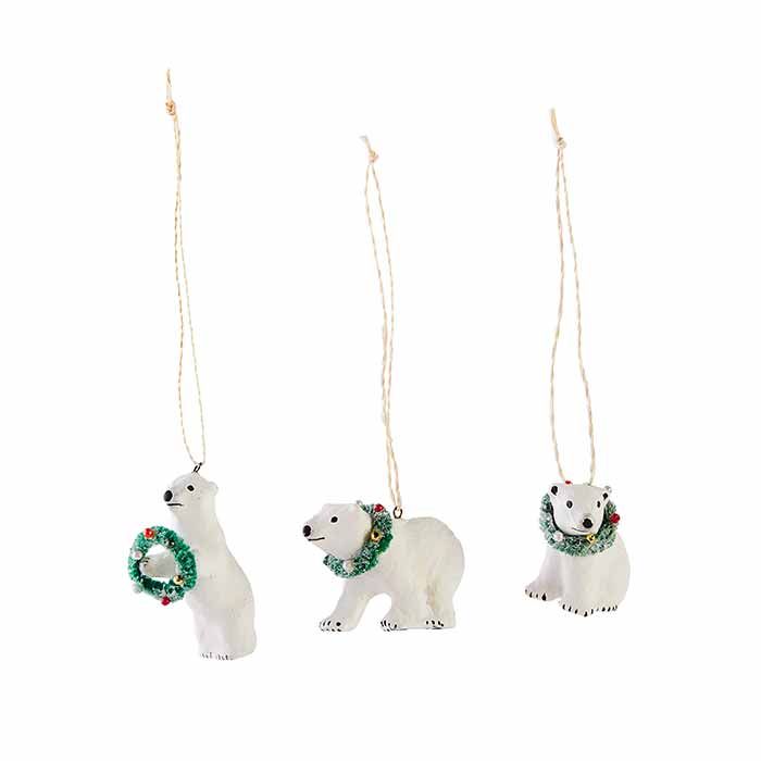 Polar Bear Ornament Set | Caitlin Wilson Design