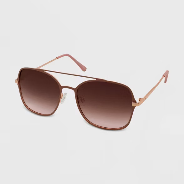 Women's Aviator Sunglasses - Wild Fable™ Pink | Target
