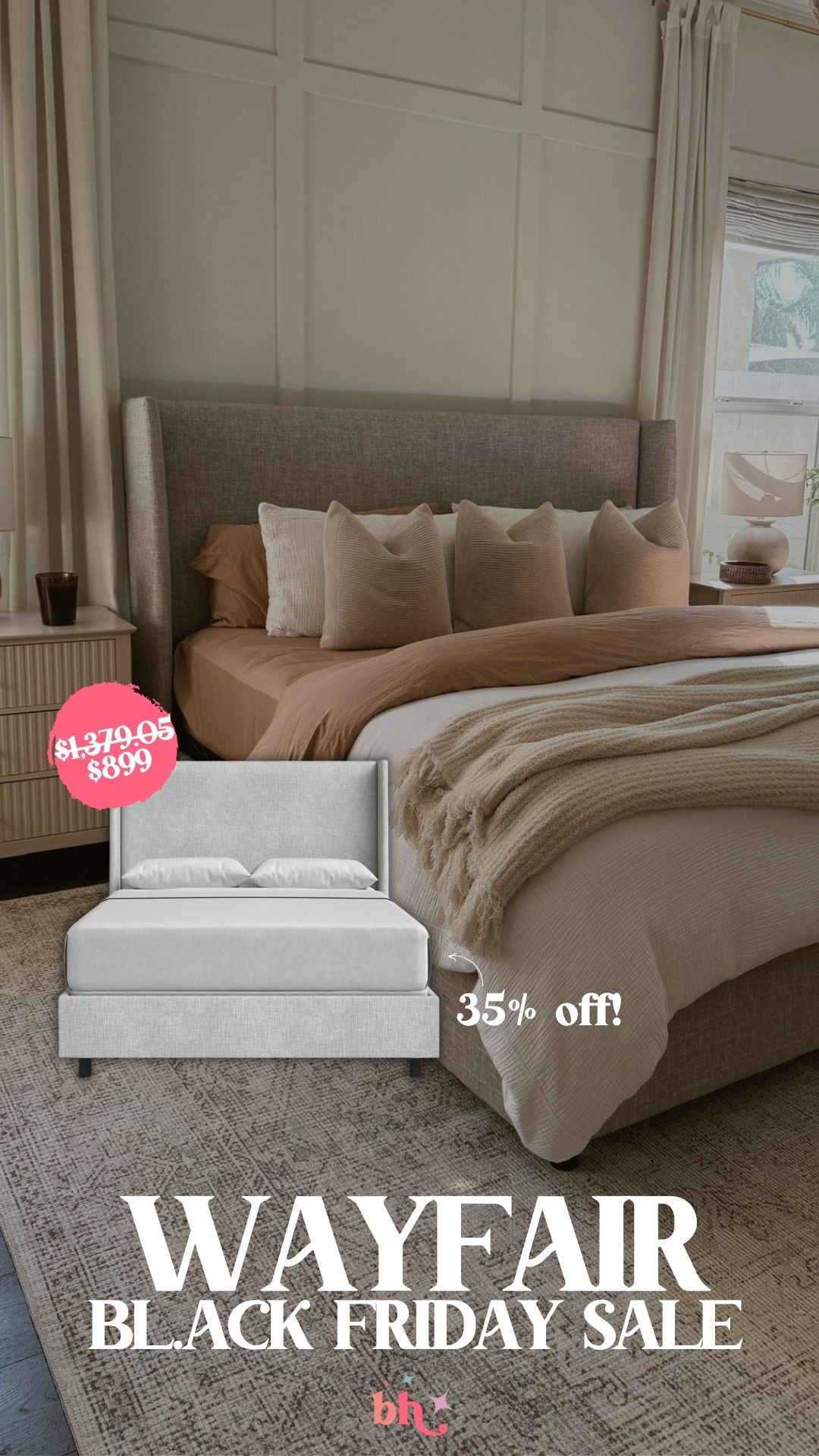 My bed frame is 35% off right now from Wayfair for Black Friday!! I've never seen it this cheap!!

sale alert, watchnow, home finds, black friday, cyber monday, gifts for him, gifts for her, britt horton 

 

#LTKHoliday #LTKSeasonal #LTKHome