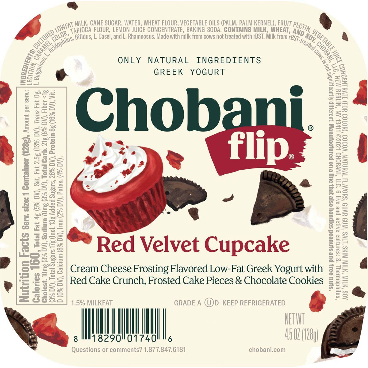 Chobani Flip Red Velvet Greek Yogurt - 4.5oz | Target