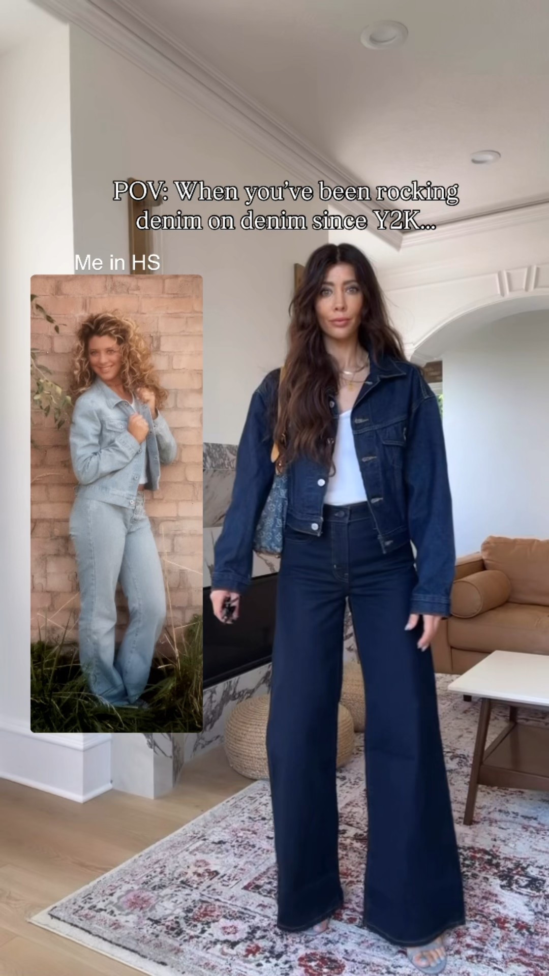 Denim on denim is my fav trend
Sizes for looks 
Look 1: size 25 in jeans and xs in jacket (tts)
Look 2: jacket xs (size down runs oversized), tee small (runs oversized), jeans 25 regular (runs tts)
Look 3: jacket xs (runs oversized), tee small, skirt size small (runs tts)
Look 4: jumpsuit xs (tts)
Look 5: jacket xs (size down), top small, shorts size 25 (size up runs a bit small)
Look 6: jeans size 25 reg (tts), top xs (size down) 

#denimondenim #falllooks #falloutfits 

#LTKSeasonal #LTKFindsUnder100 #LTKOver40