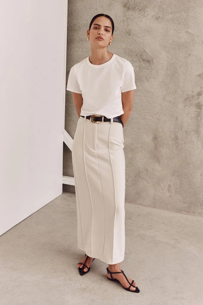 ROWAN BONE MIDI SKIRT | DISSH