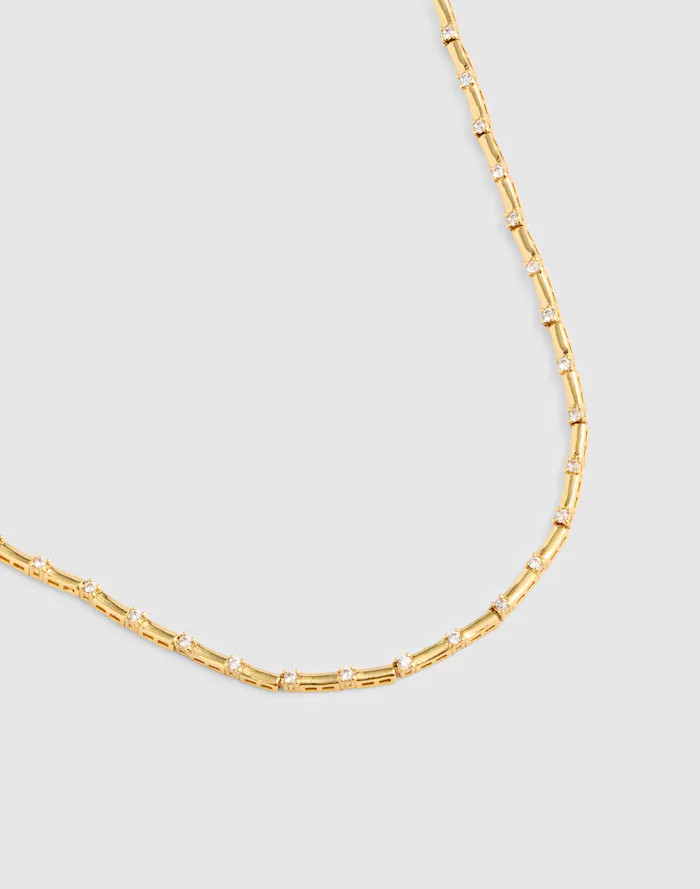 Bar Chain Tennis Necklace | Madewell