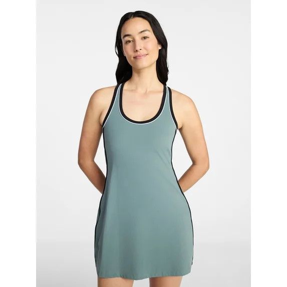 Avia Women's Piped Trim Active Dress, Sizes XS-4X | Walmart (US)