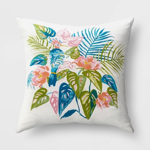 Palm Bird Reversible Throw Pillow - Opalhouse™ | Target