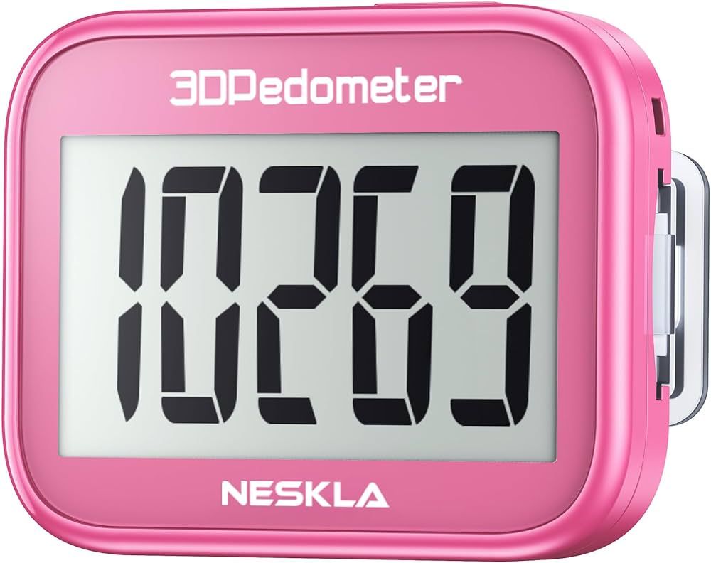 3D Pedometer for Walking, Simple Step Counter for Walking with Large Digital Display, Step Tracke... | Amazon (US)