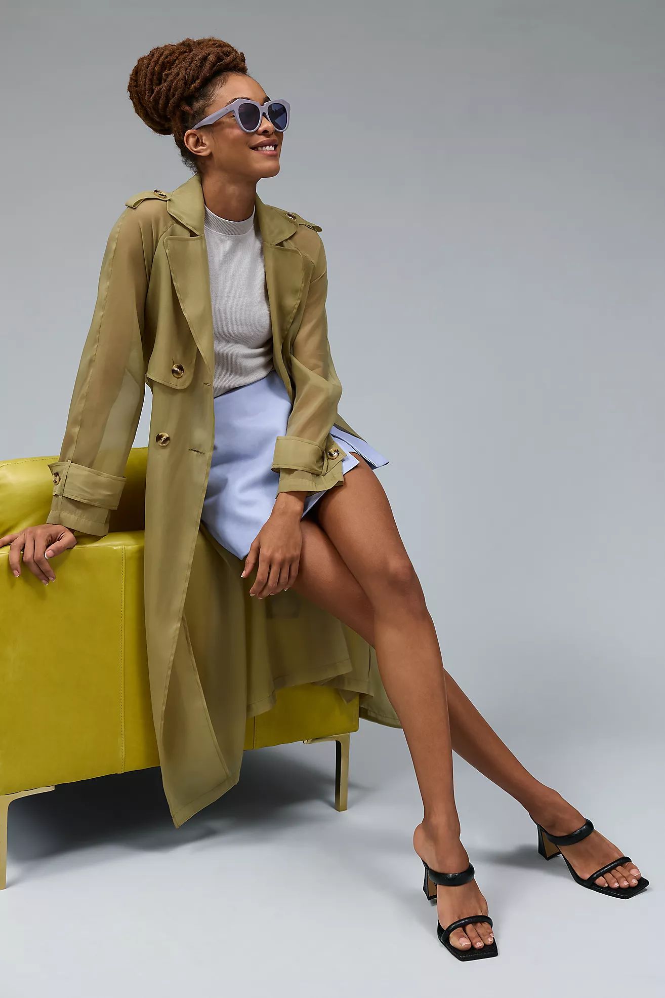 DOLAN Sheer Trench Coat | Anthropologie (US)