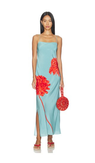 Amelie Slip Dress in Flore | Revolve Clothing (Global)