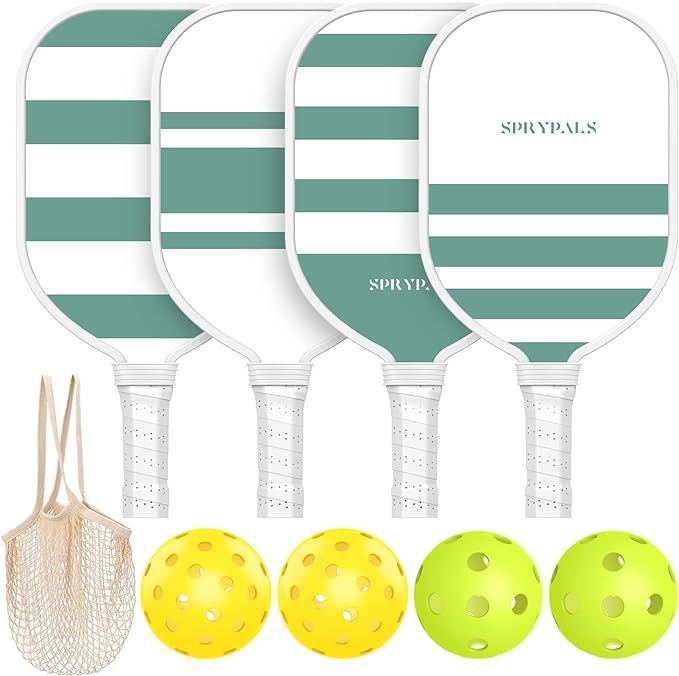 Sprypals Pickleball Paddles,USAPA Approved Pickleball Paddles Set of 4 Premium Pickleball Paddle/... | Amazon (US)