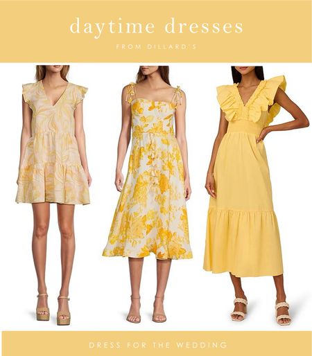 Sunny yellow day dresses ☀️ to wear to bridal showers, graduation parties, baby showers, brunch with friends, derby parties, and all of your other sunshiney spring and summer daytime parties and events! It’s sundress season! 

#LTKwedding #LTKSeasonal #LTKparties