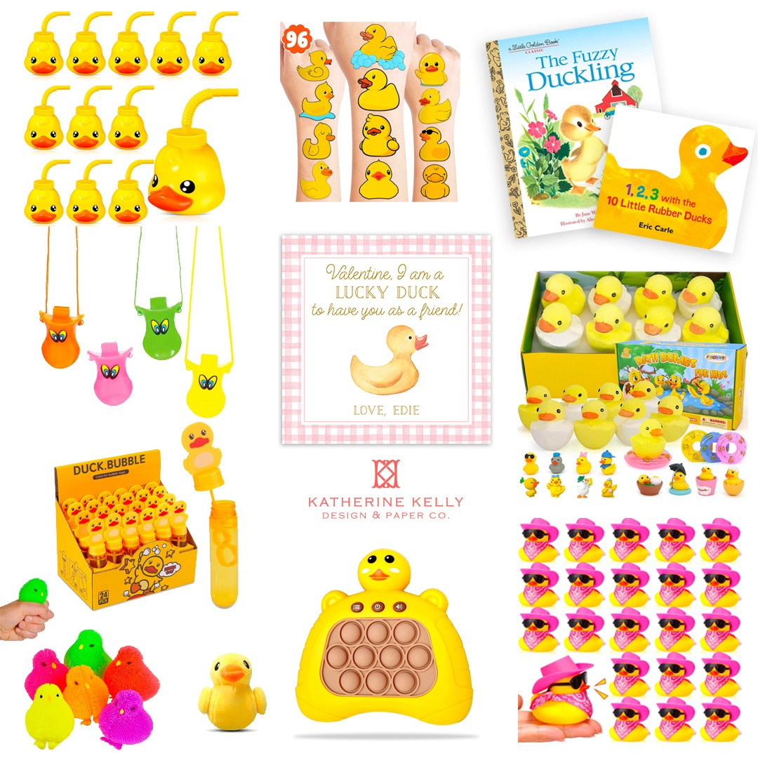 Rubber Ducky | Duck | Quack Quack | Yellow | Books | Children’s Valentine’s Day Gift Ideas | Class Valentine | Class Valentine’s Day Gifts | Kid’s Valentines | Kids Valentine | Valentine’s Day Pairing Ideas | Pairings | Pairing Ideas | KKD | Katherine Kelly Design | Vday

#LTKGiftGuide #LTKSeasonal #LTKparties
