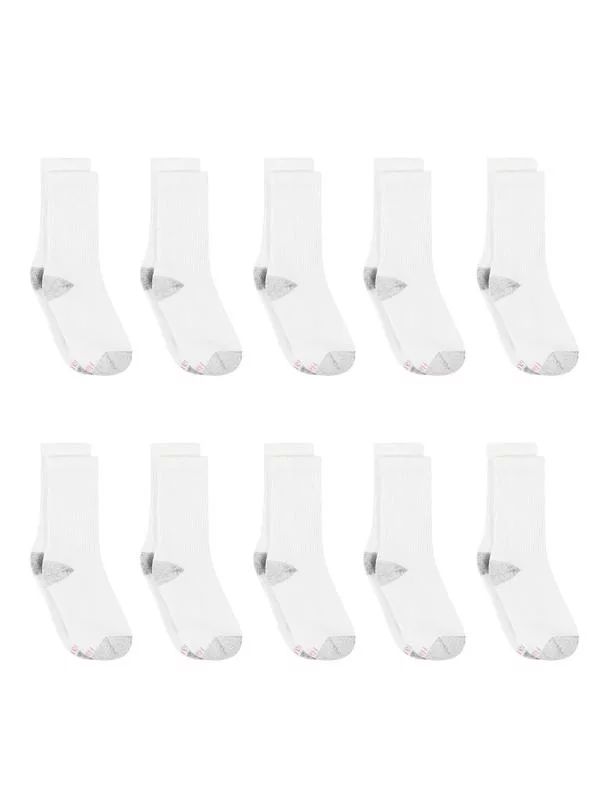 Hanes Women's Cool Comfort Crew Socks, 10-Pair Value Pack - Walmart.com | Walmart (US)