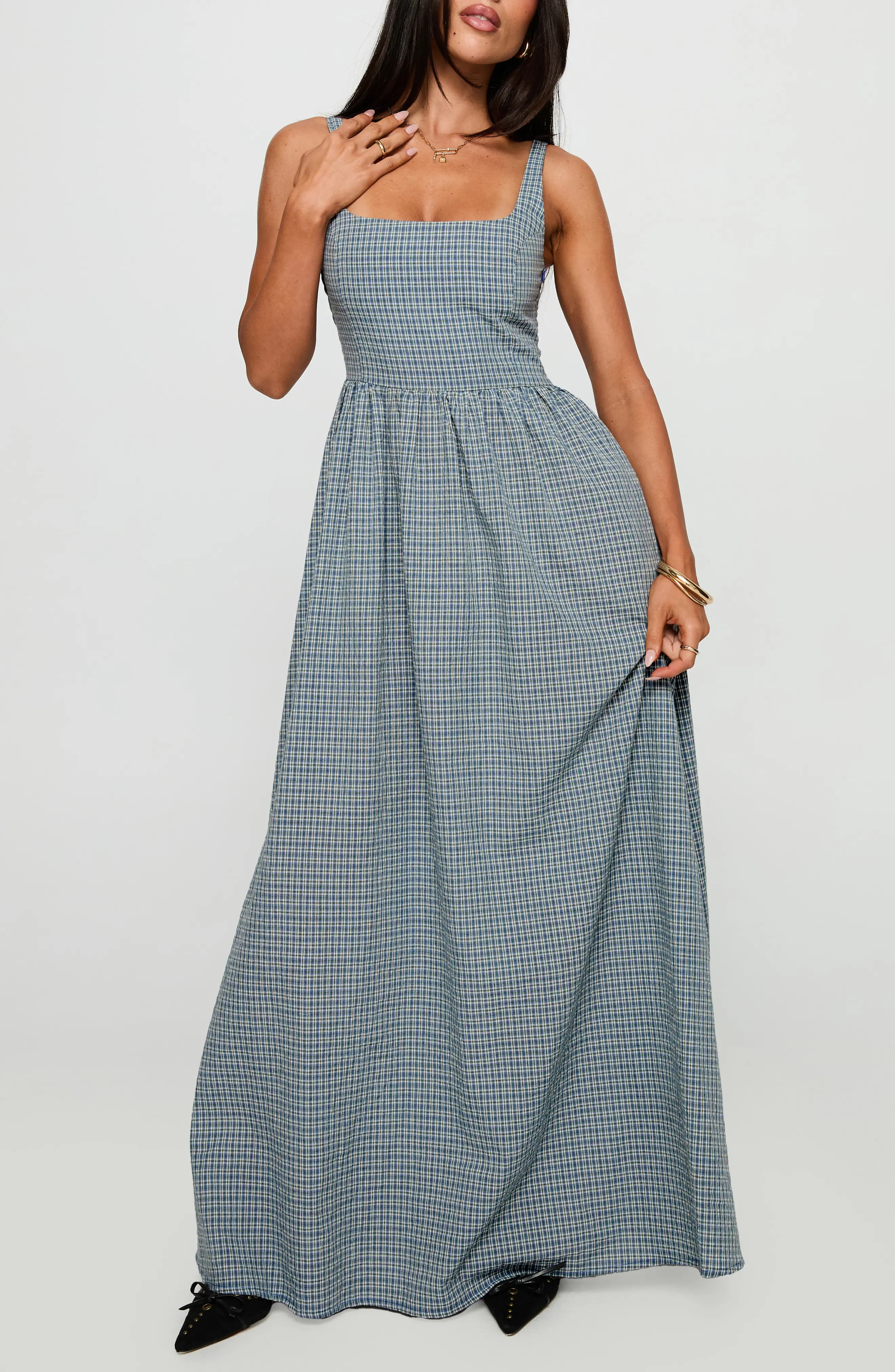 Cartmel Check Maxi Dress (Women) | Nordstrom | Nordstrom