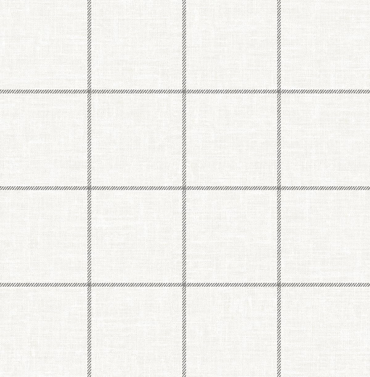 NextWall Classic Striped Check Peel and Stick Wallpaper (Charcoal & Linen) | Amazon (US)