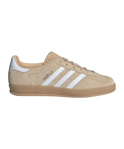 adidas Gazelle Indoor Women's Sneaker's, Magic Beige/Cloud White/Gum, Size 8.5 | Amazon (US)