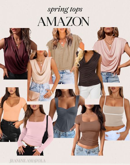 Amazon Spring tops 🙌🏻🙌🏻

Blouses, workwear tops, casual tops, spring style 

#LTKstyletip #LTKSeasonal