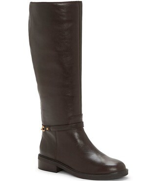 Vince Camuto Adria Leather Link Hardware Tall Riding Boots | Dillard's | Dillard's