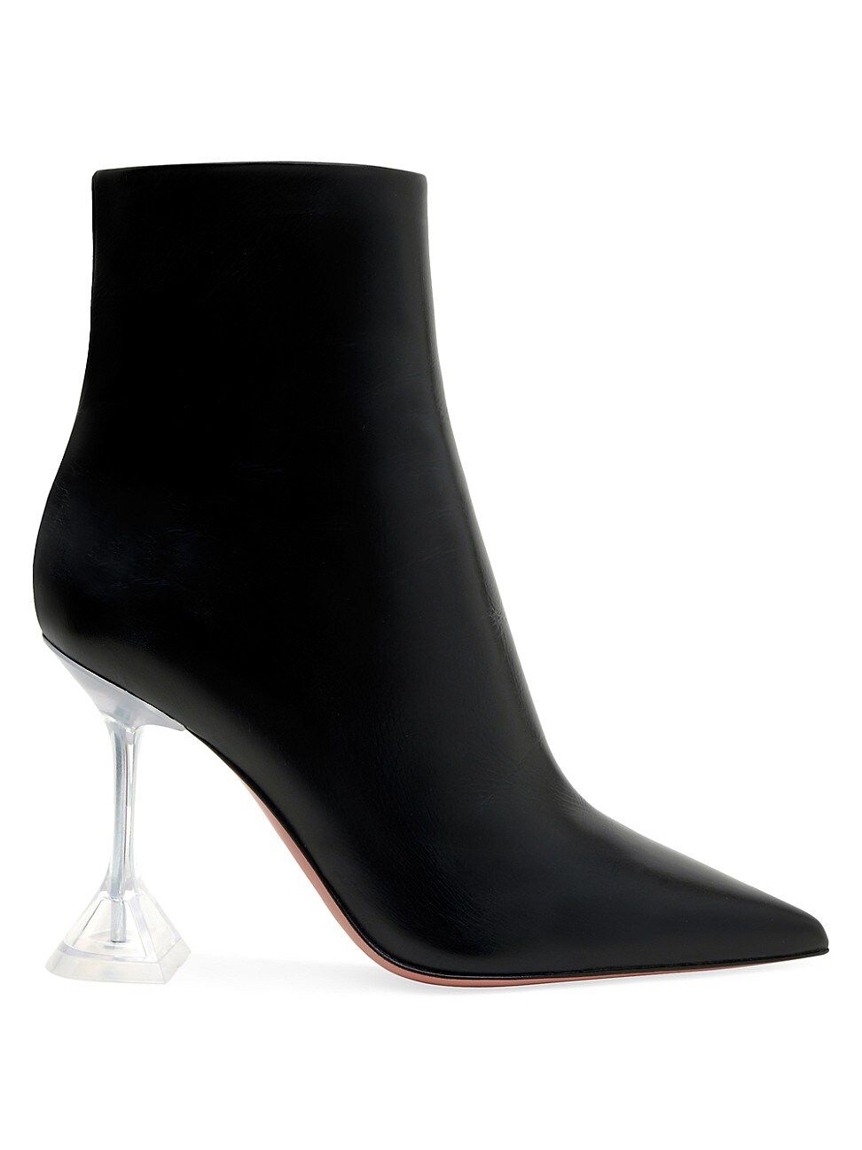 Amina Muaddi Women's Giorgia Leather Ankle Boots - Black - Size 8.5 | Saks Fifth Avenue