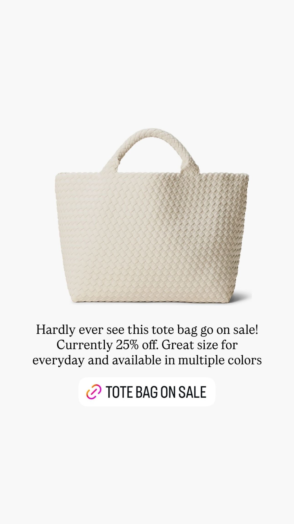 Hardly ever see this tote bag go on sale!
Currently 25% off. Great size for everyday and available in multiple colors🙌🏼

#LTKTravel #LTKSeasonal #LTKSaleAlert