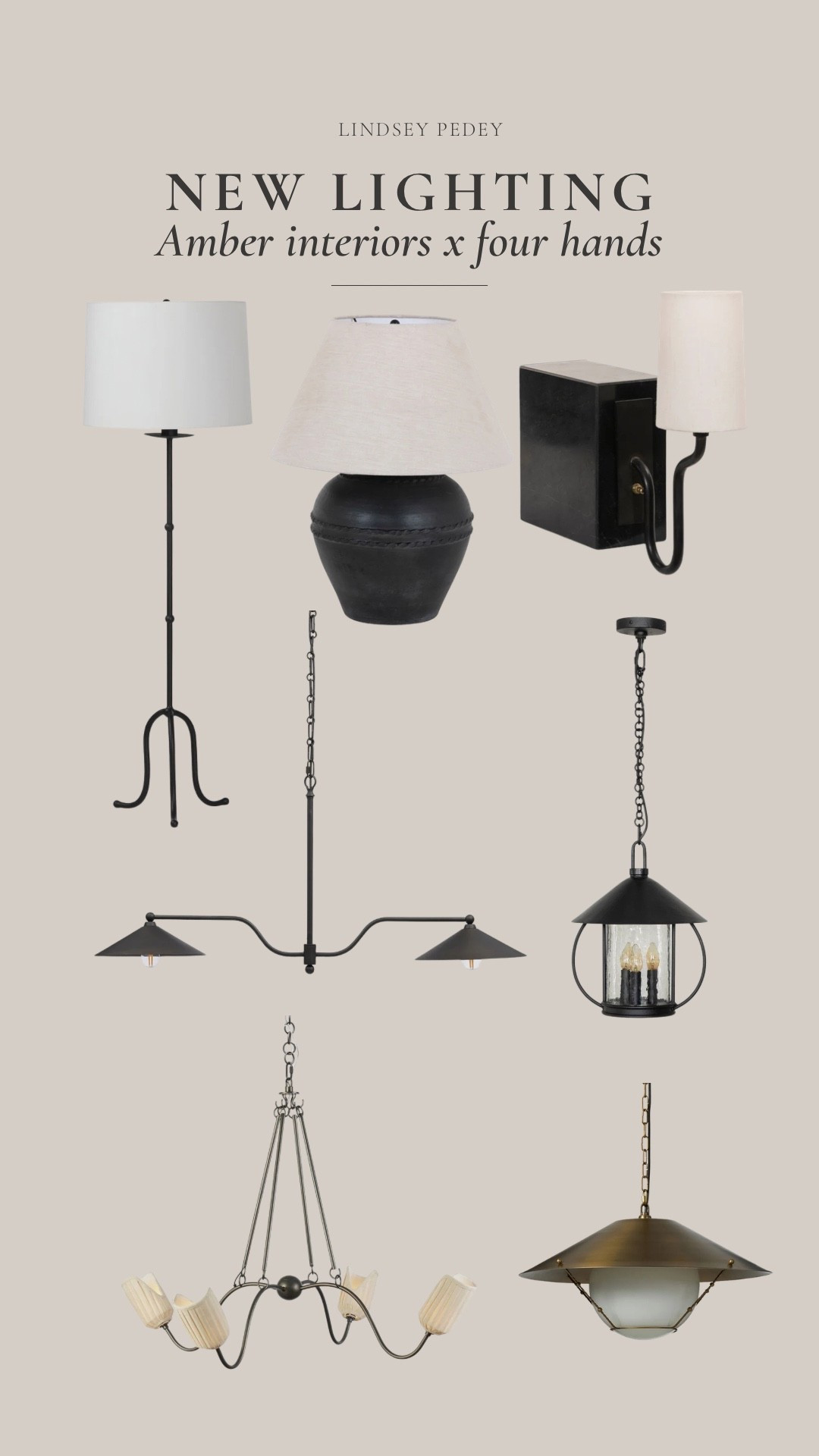 New lighting collab Amber Interiors x Four Hands


Lighting, chandelier, sconce, floor lamp, table lamp, pendant, amber interiors

#LTKHome