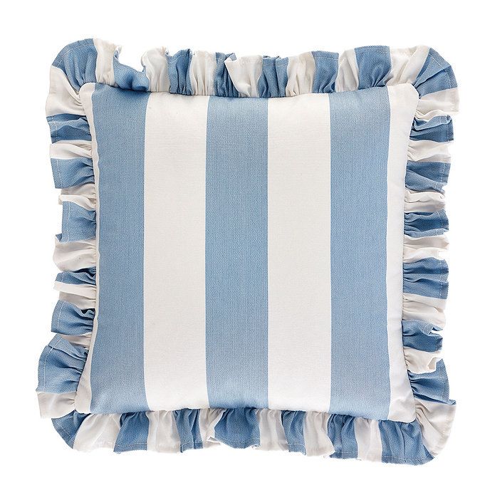 Sunbrella Outdoor Ruffle Pillow | Ballard Designs, Inc.