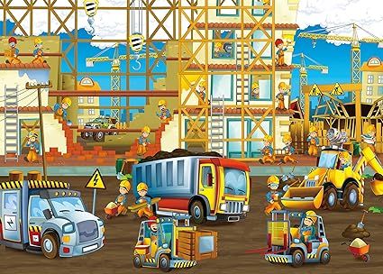 Amazon.com: Toreta Puzzles for Kids Ages 4-8,60 Piece Construction Site Jigsaw Puzzles,Educationa... | Amazon (US)