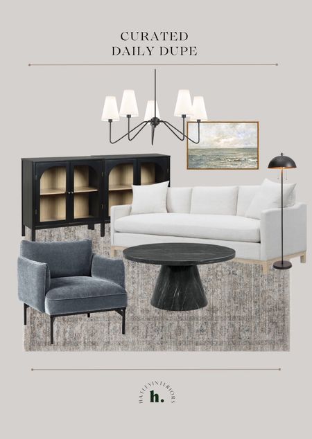 how i’d style today’s designer dupe! 

daily dupe, look for less, arhaus hattie sideboard dupe, amazon home, black arch display cabinet, black arch sideboard, black arch buffet cabinet, black and wood cabinet, white sofa, accent chair, penn chair, loloi rug, area rug, black marble coffee table, living room inspo, living room decor, home decor 

#LTKfindsunder100 #LTKsalealert #LTKhome