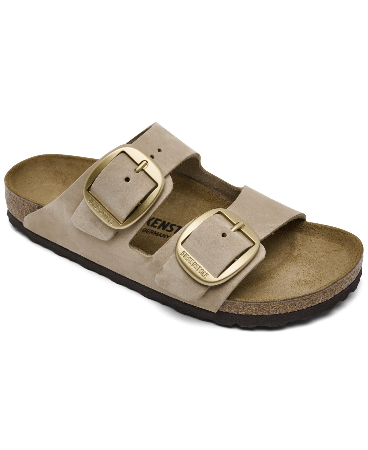 Birkenstock Women's Arizona Big Buckle Oiled Leather Sandals from Finish Line - Beige | Macy's