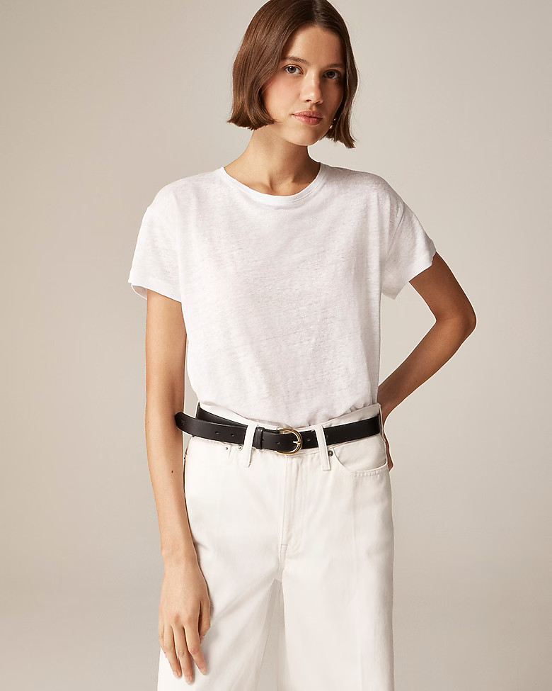 Relaxed linen T-shirt | J. Crew US