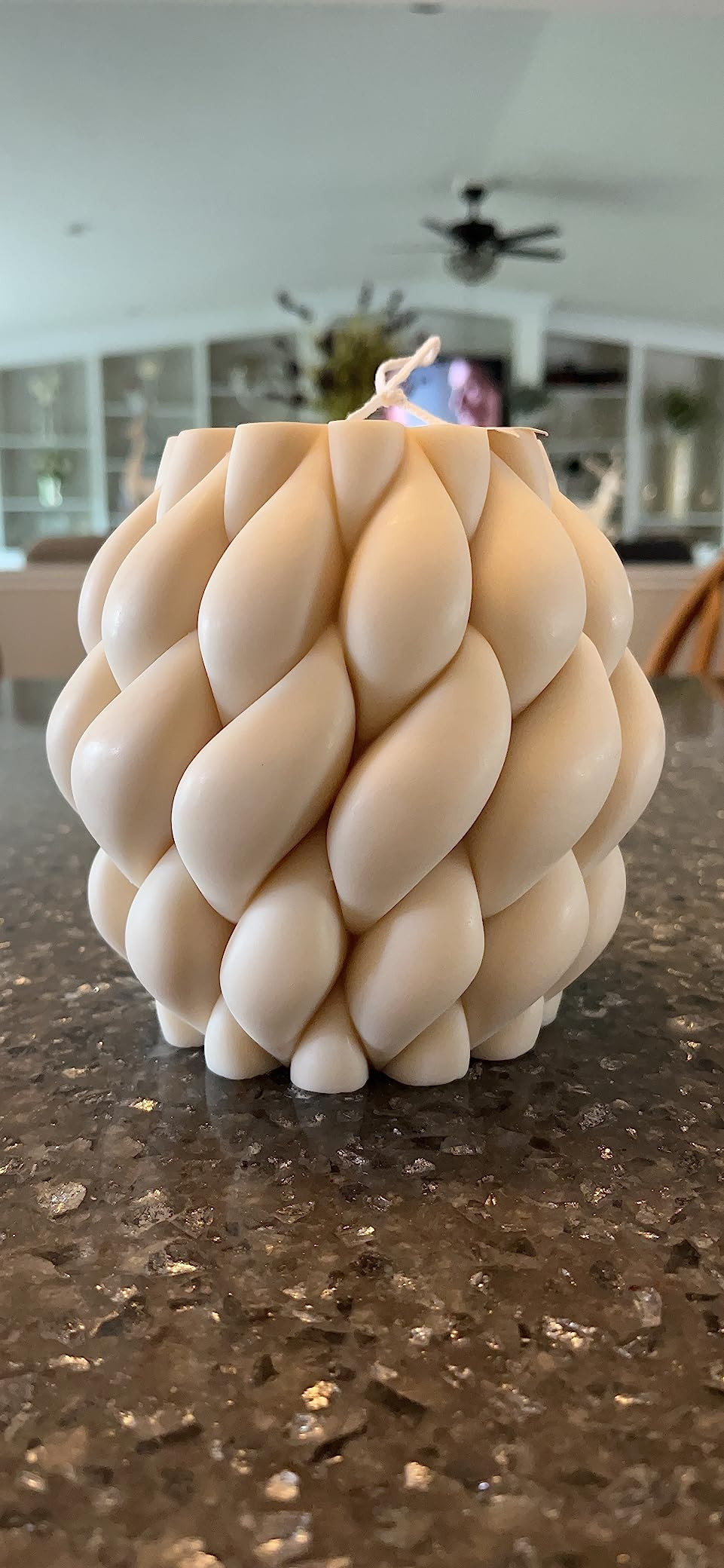 LAWA Knot Ball Candle - Large Beautiful Handmade Pillar Scented Soy Wax Candle Elegant Bubble Aes... | Amazon (US)