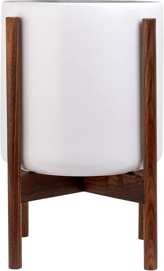 Bees & Buds Plant Stands for Indoor Plants - Mid-Century Modern Tall Plant Stand - 10 inch Walnut... | Amazon (US)