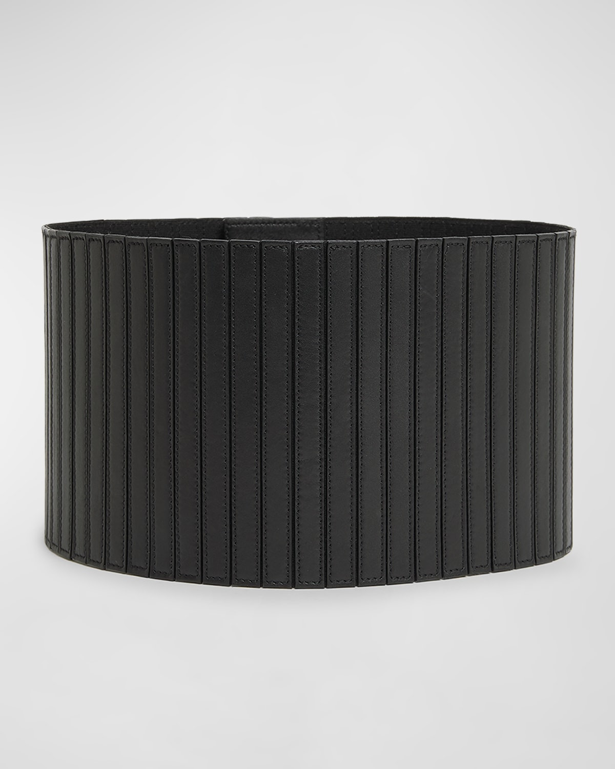 Striped Leather Corset Belt | Neiman Marcus