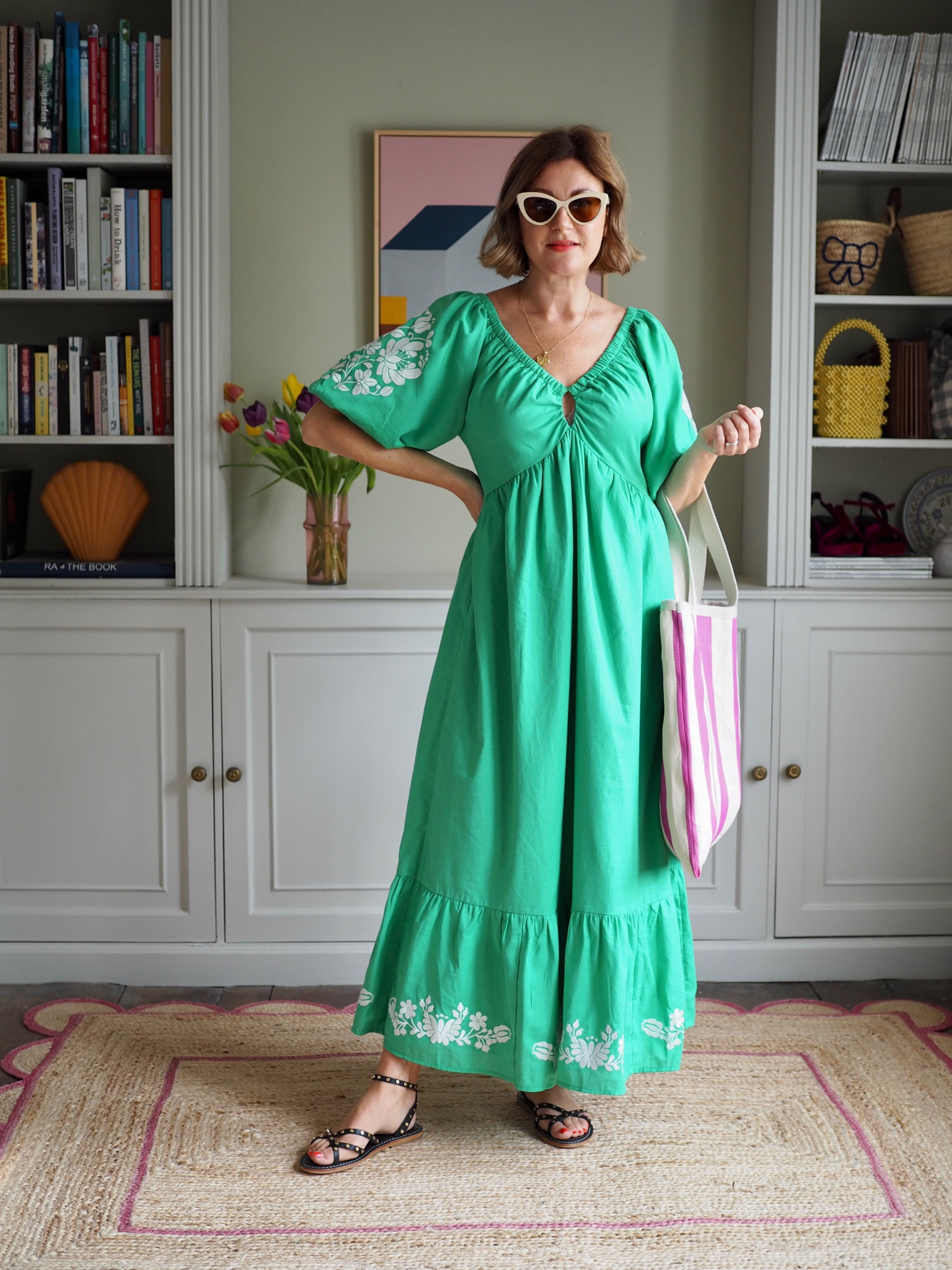 Holiday dress, occasion dress, spring dress, embroidered dress, colourful summer dress, holiday wardrobe 
Wearing size 12, size down for a more fitted look


#LTKeurope #LTKFind