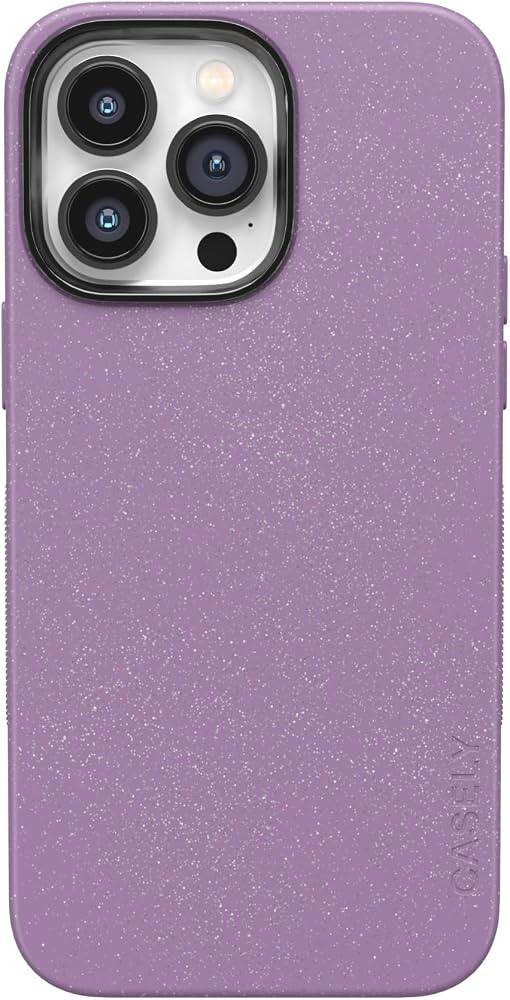 Casely iPhone 15 Pro Max Case | Lavender Waves | Purple Shimmer Glitter | Bold Protective Design ... | Amazon (US)