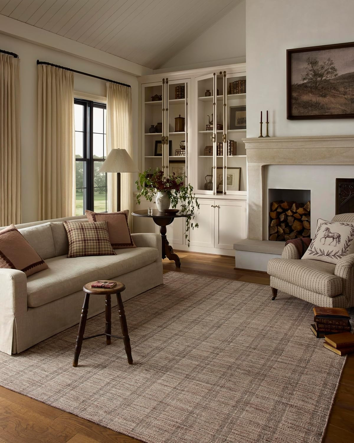 Loloi Chris Loves Julia Eugene Chestnut/Ivory 5'-0" x 7'-6" Accent Rug | Amazon (US)
