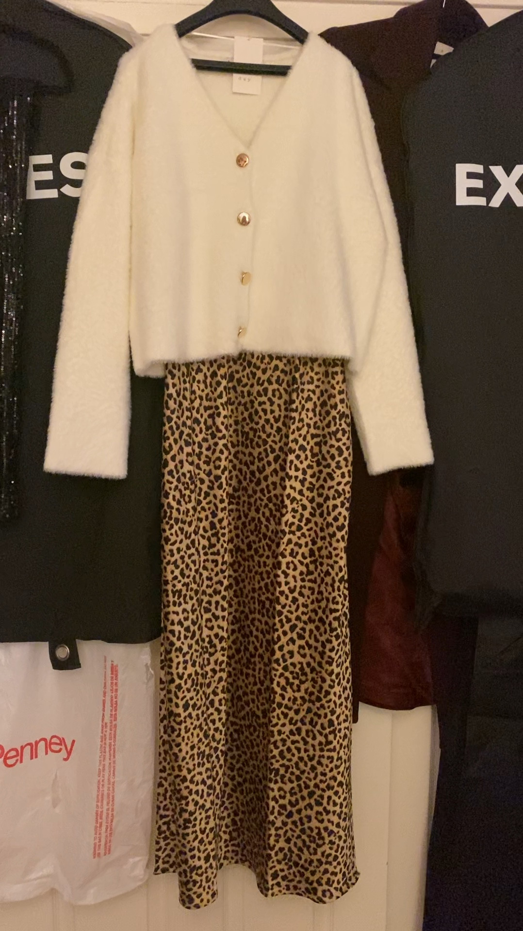 Bring your sleeveless dresses to life with a sweater over top for Fall and Winter, New Year’s Eve, NYE, Christmas, holiday style, holiday outfit, slip dress, leopard dress, cardigan, 
fuzzy sweater, 
cream sweater, target outfit, 
target style, dressy outfit, work outfit, work style, party outfit 

#LTKHoliday #LTKParties #LTKFindsUnder50