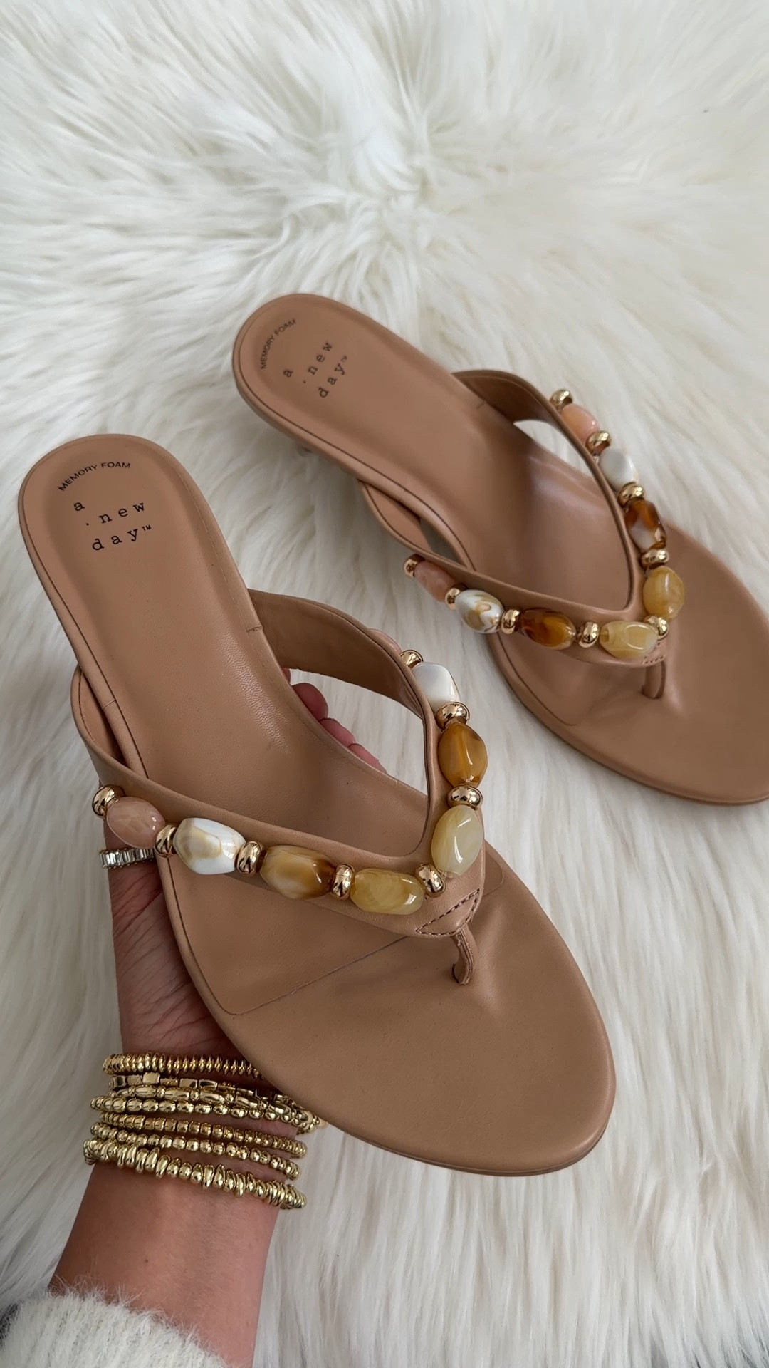 Target Women’s Jade Heels with Memory Foam Insole A New Day sandal runs true to size 