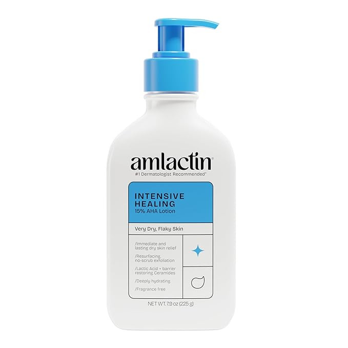 AmLactin Intensive Healing Body Lotion - Therapeutic Lotion for Extremely Dry Skin - No-Scrub Exf... | Amazon (US)