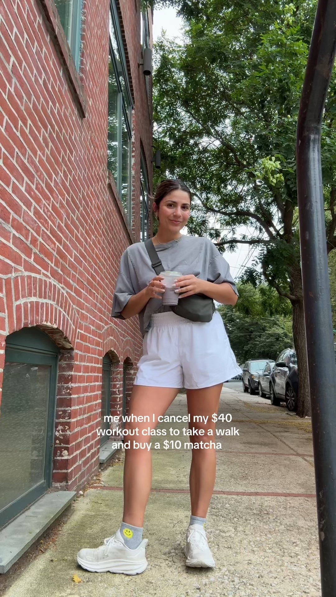 Easy walk outfit! Top + bottom aerie size M :) shorts have built in spanx underneath + top looks like fp 

#LTKFindsUnder50 #LTKActive #LTKSeasonal