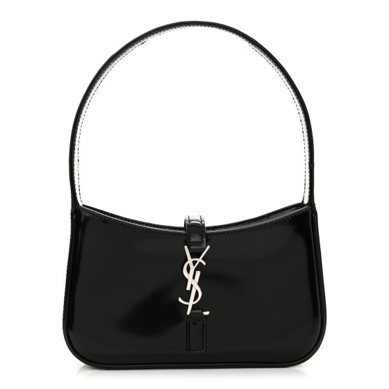 Patent Calfskin Le 5 A 7 Mini Hobo Black | FASHIONPHILE (US)