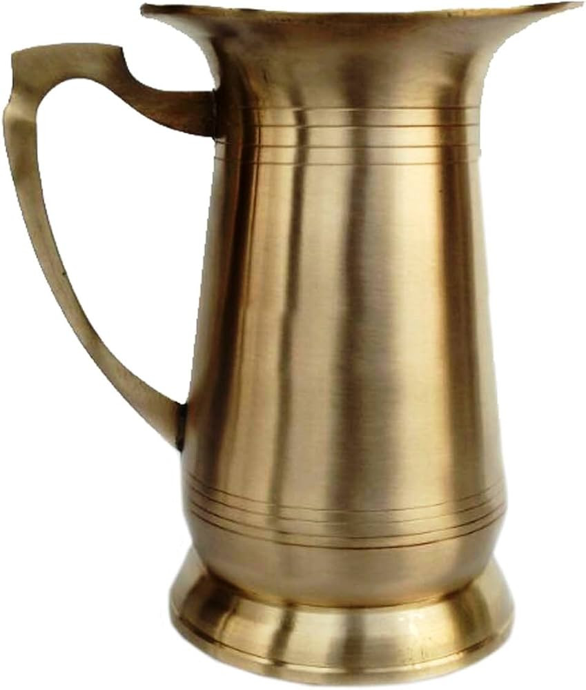 Pure Brass Jug Plain For Drinking And Serving Capacity -1000 ML | Amazon (CA)