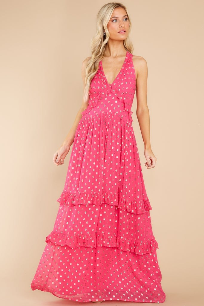 Feelings Of Love Magenta Maxi Dress- Vacation Dress | Red Dress 
