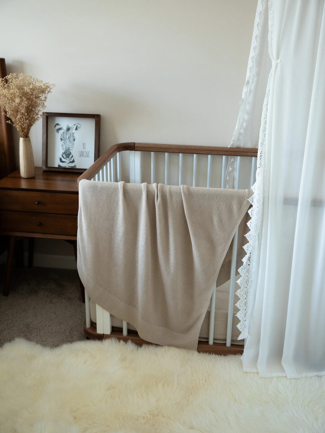 Organic Cotton Knit Baby Blanket | Etsy (US)