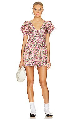 For Love & Lemons Paulina Dress in Multi from Revolve.com | Revolve Clothing (Global)