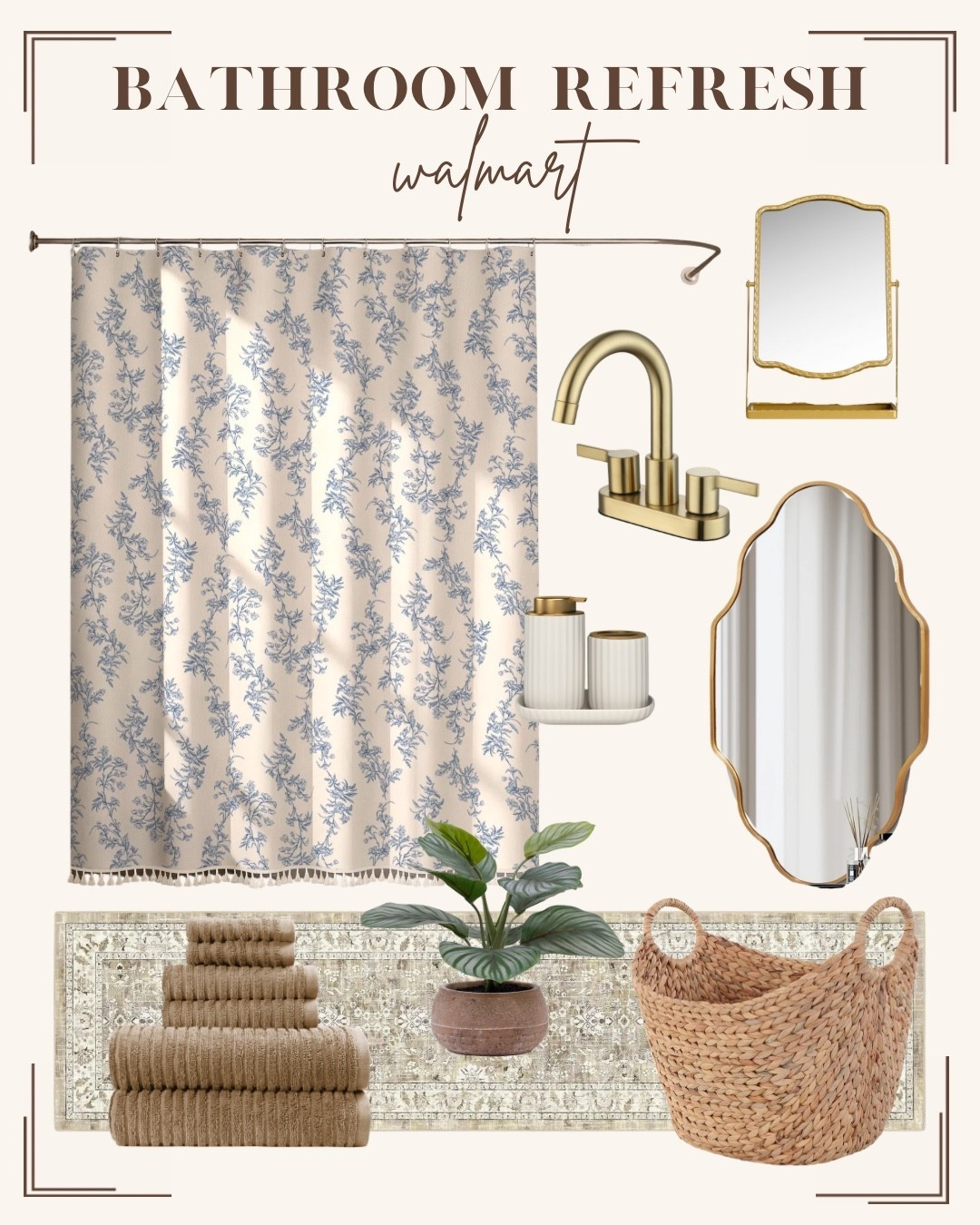 Bathroom refresh with Walmart home finds 😍

#LTKHome