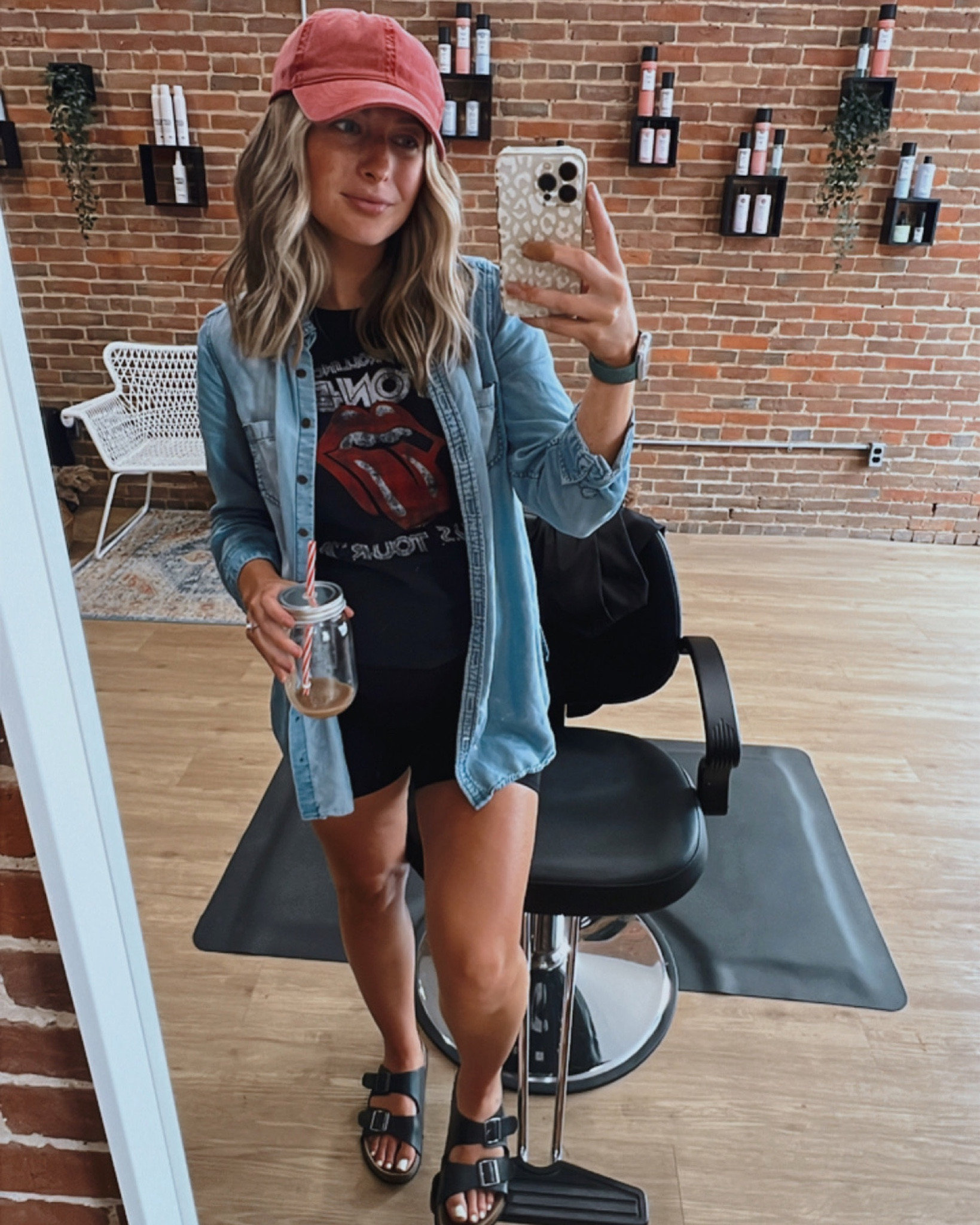 This outfit is SO CUTE😍
I’m loving the “I didn’t try to hard” cute looks lately. Long jean shirts look great with almost everything!😉
Wearing a small in everything 
5”7 130lbs 

#LTKunder100 #LTKFind

#LTKtravel
