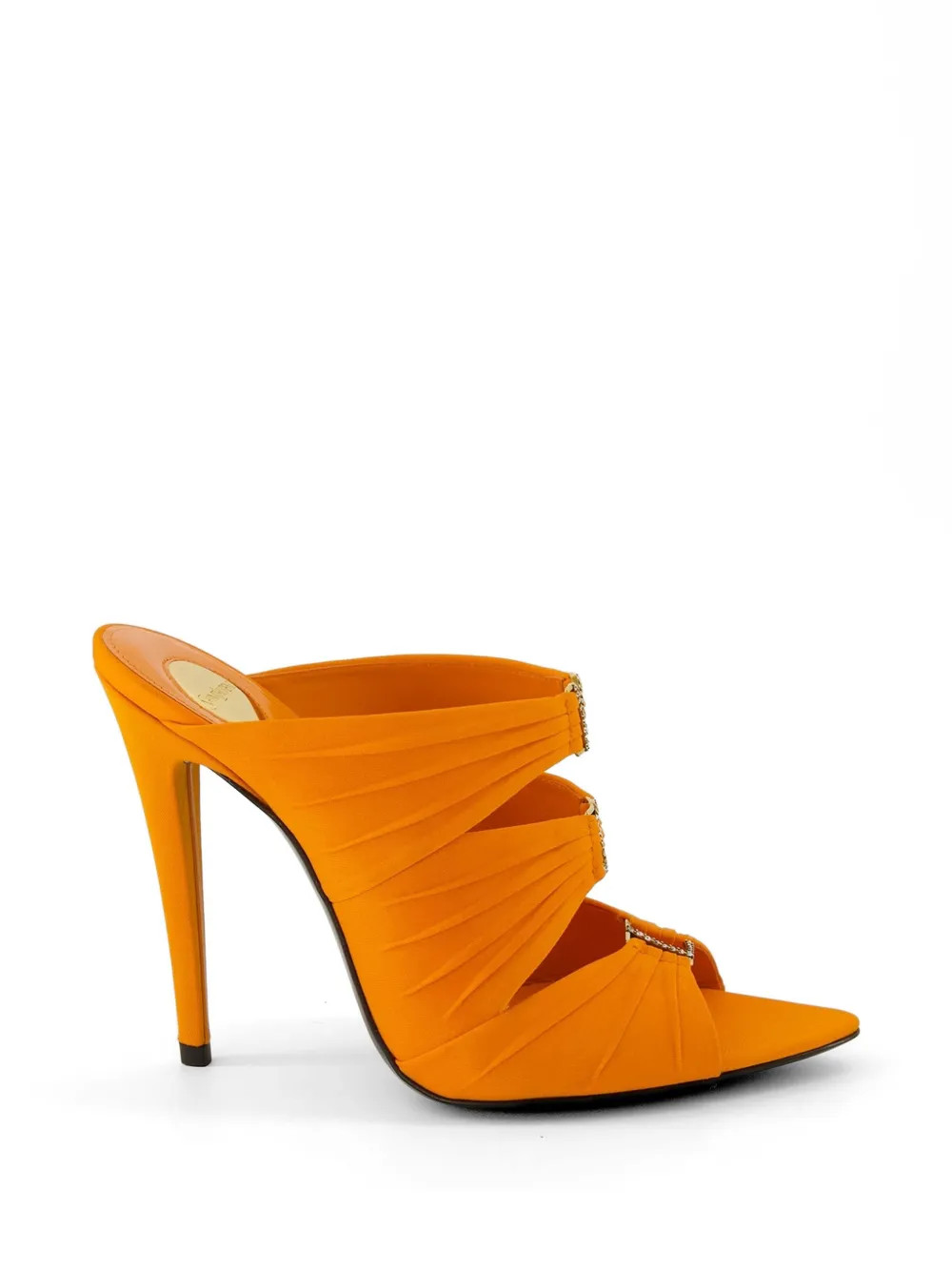 EMILIE satin crepe mules | Farfetch Global