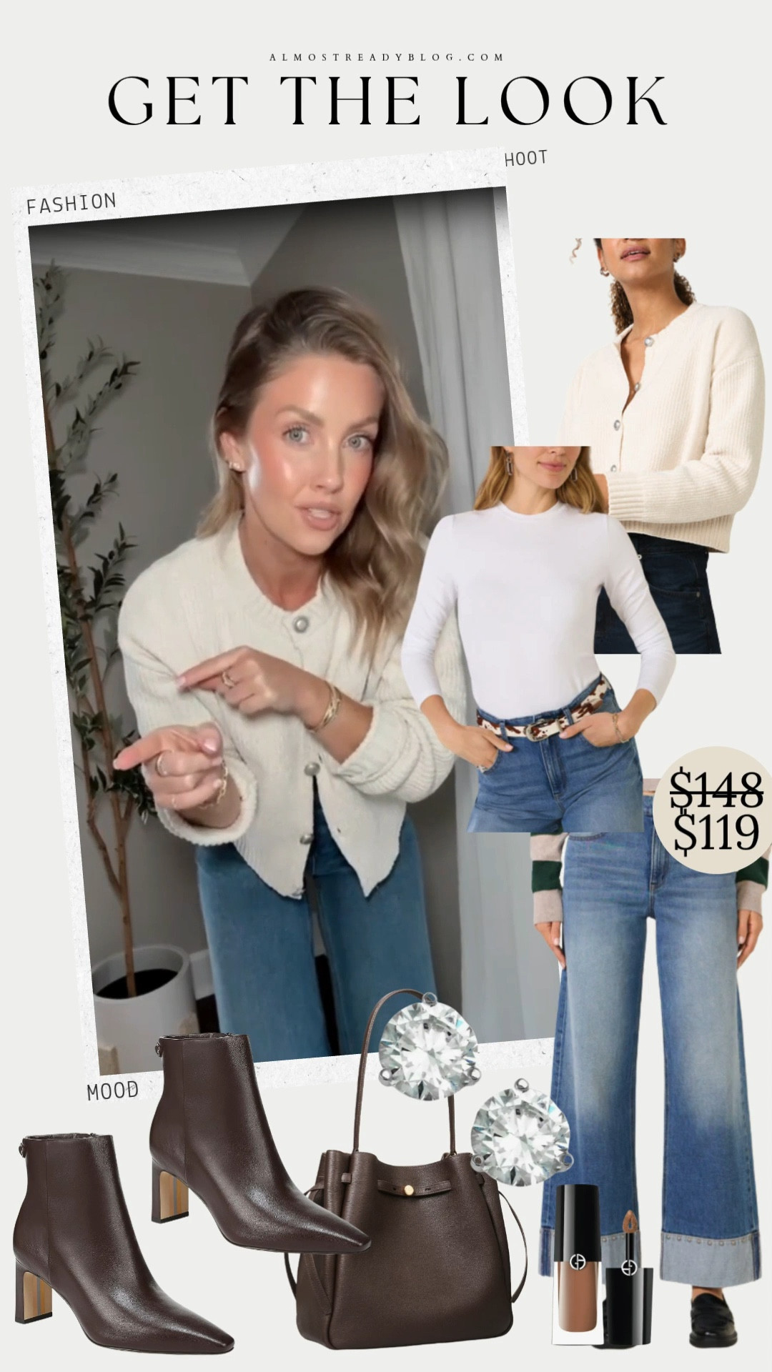 XS sweater / 24 jeans 

outfit ideas, cropped jeans,  jeans, white cardigan, booties, amanda west, almost ready blog

#LTKootd #LTKOver40 #LTKSaleAlert