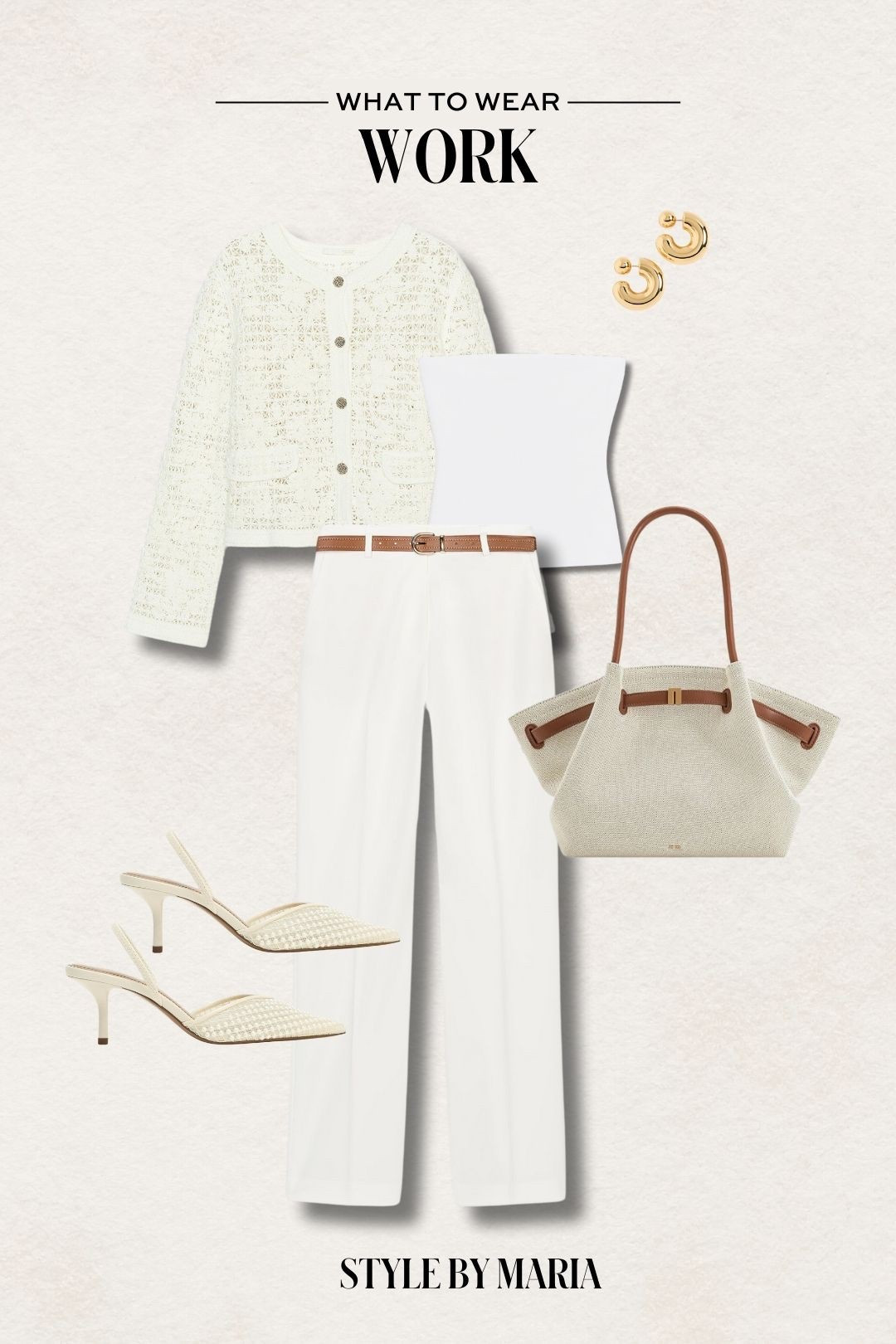 Spring work outfit
Zara open knit cardigan
Zara belted trousers
Zara heels
Amazon tote bag 

#LTKWorkwear #LTKFindsUnder100 #LTKPetite